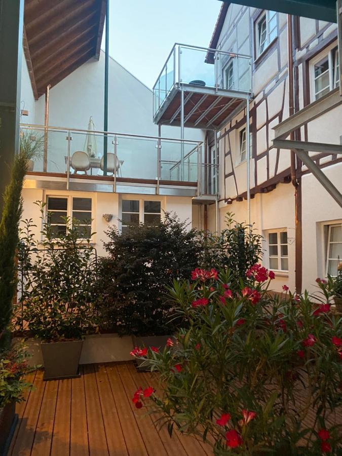 Das Schiefe Haus- Wohnung "Nibelungen" Heppenheim  Bagian luar foto